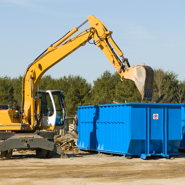 can i choose the location where the residential dumpster will be placed in Portage WI